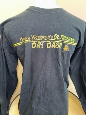 2010 Seattle St. Patrick's Day Dash Long Sleeve T-Shirt - Black/Yellow